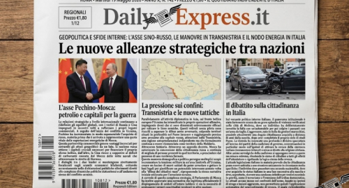 Notizie di oggi, marted� 19 maggio 2026: Geopolitica e sfide interne: l'asse sino-russo, le manovre in Transnistria e il nodo energia in Italia